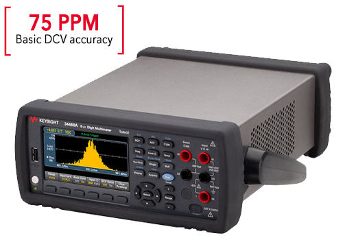 Keysight 34460A Basic Digital Multimeter, 6.5 Digit, 1,000 V, 75
